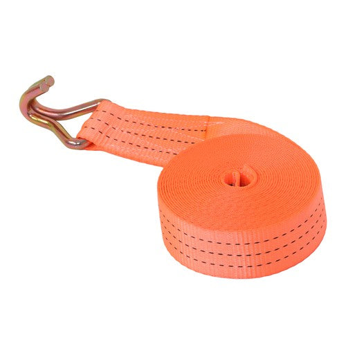 DURAFORCE 10 Pack 1.5" x 20' 4000lbs Ratchet Straps W/ J Hook Heavy Duty Orange Tie Downs