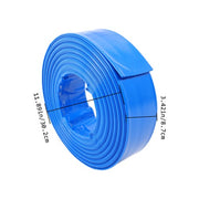 DURAFORCE 2" x 100FT Irrigation Discharge PVC Hose with Two Hose Collets For Swimming Pool