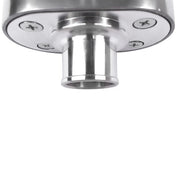 DURAFORCE Polished Aluminum Finned Oval PCV + Push-in Breather Combo Valve Cover Set of 2