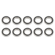 DURAFORCE 10Pcs 6008-2RS Bearings 40×68×15mm Double Rubber Seals Deep Groove Ball Bearing