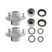 DURAFORCE 2 PACK 5-5''Galvanized Trailer Wheel Hub Assemblies For 3500 lbs #84 Trailer