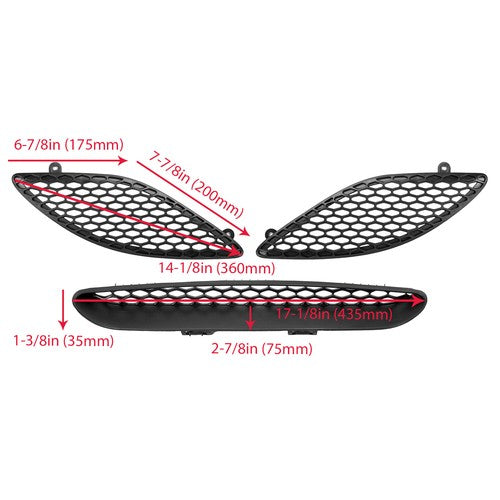 Hood Bezel Trim Vent Grille for 2015 2020 Dodge Charger SRT Replace 68202462AD
