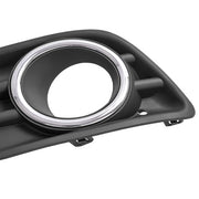 DURAFORCE Fog Light Cover Bezel w/Chrome Ring For Honda Pilot 2012 2013 2014 2015 LH & RH