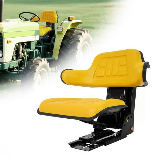 DURAFORCE Yellow Tractor Suspension Seat Fit For John Deere 2350 2355 2440