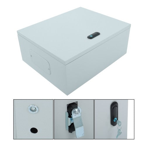 DURAFORCE Steel Enclosure, 20 × 16 × 8" NEMA 4X Electrical Box, IP56 Waterproof Outdoor