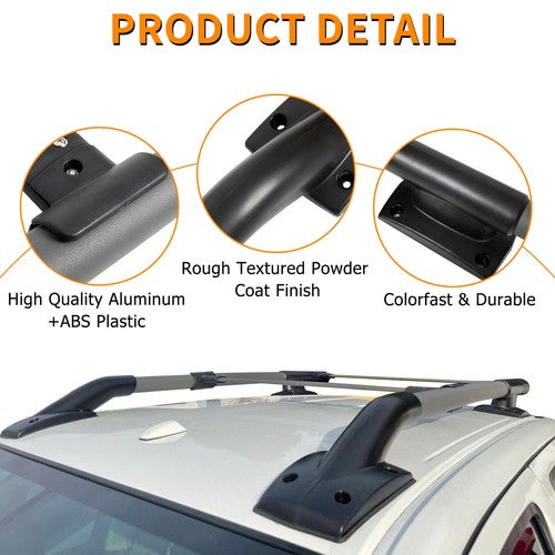 Top Roof Rack Rail Luggage Carrier Cargo Aluminum for Nissan Frontier 2005-2022