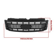 DURAFORCE For Ford F250 2023 2024 Super Duty XL/XLT Black Plastic Grille Front Upper New
