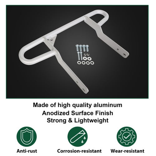 DURAFORCE For Yamaha Raptor 660 660R YFZ450 Aluminum Rear Steel Grab Bar Bumper Bracket