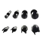 DURAFORCE 8X Carbon Steel Wood Plug Hole Cutter Dowel Maker Cutting Shank Drill Bit Set