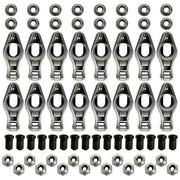 DURAFORCE 1.6 Ratio 3/8" Steel Roller Rocker Arms for Small Block Chevy 262-400 1955-1986