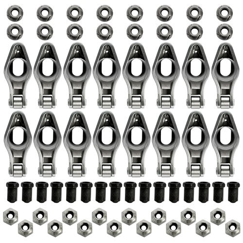 DURAFORCE 1.6 Ratio 3/8" Steel Roller Rocker Arms for Small Block Chevy 262-400 1955-1986