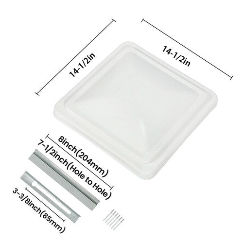 DURAFORCE For Camper RV Trailer Elixir Top Roof Vent Cover Lid Replacement 14" x 14"