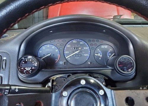 Dual Gauge Cluster Pod Meter Bezel 52mm for 1996 2000 Honda Civic EK EM1