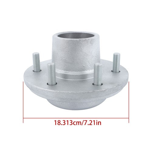 DURAFORCE For 5200-6000lbs Spindle w/ Bearings 2 Sets 6 on 5.5" Galvanized Trailer Hub Kit