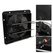 DURAFORCE Wall Mounted 10" Shutter Exhaust Fan With Switch & Insect Mesh Low Noise 980 CFM