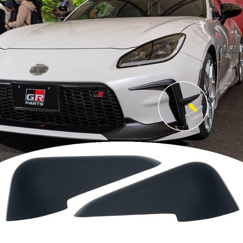 DURAFORCE Left Right For 2022 2023 Toyota GR86 Front Bumper Canard Matte Black Pair