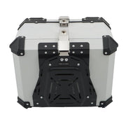 DURAFORCE 55L Silver Luggage Waterproof Tail Box Scooter Trunk Storage Top Case Motorcycle