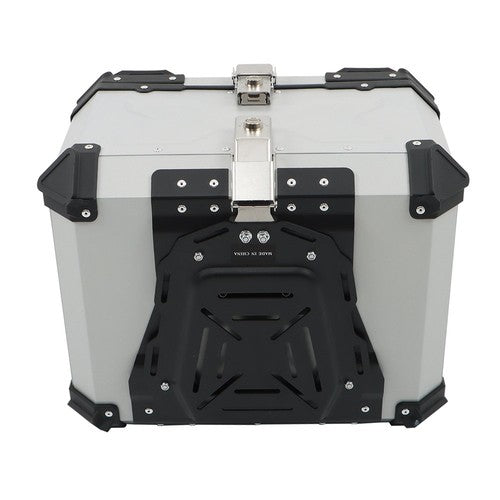 DURAFORCE 55L Silver Luggage Waterproof Tail Box Scooter Trunk Storage Top Case Motorcycle