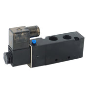 DURAFORCE 3/8'' 5 Port, 2 Position Pneumatic Solenoid Valve, 110V AC Coil, Air Return