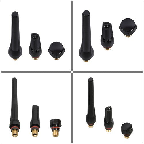DURAFORCE 49Pcs #10 Pyrex Glass Kit TIG Torch Short Tube Gas Lens for WP-17/18/26