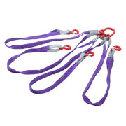 DURAFORCE 6600LBS Capacity 5FT Lifting Slings with G80 4 Legs Grab Hook and Adjuster