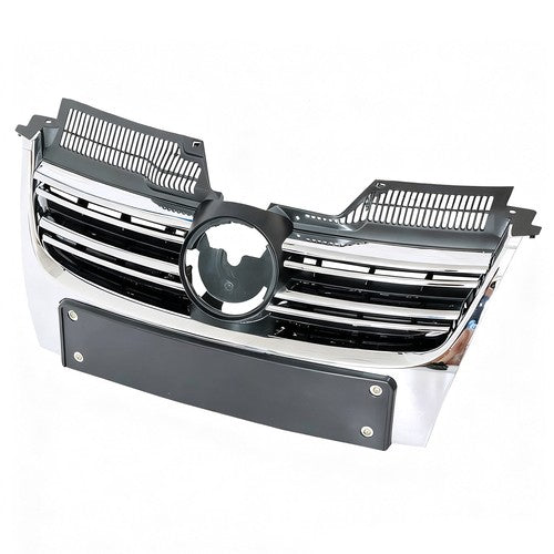 DURAFORCE Front Upper Chrome Grille for 2005-2010 for VW for Volkswagen Jetta MK5 Sedan