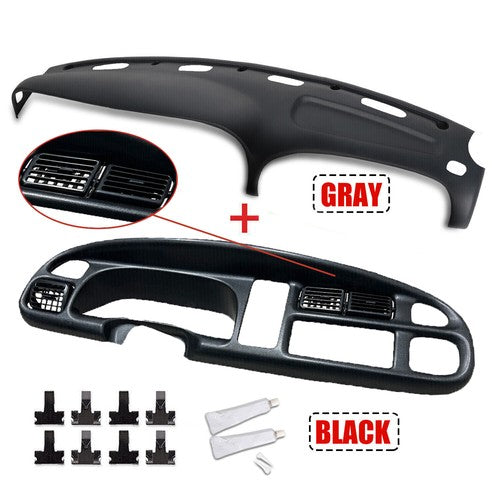 DURAFORCE Dash Bezel Dashboard Cover Overlay for 1998-2002 Dodge Ram 1500 2500 3500 Pickup