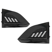 DURAFORCE For Nissan Altima Sedan 2023 2024 DRL Daytime Running Light Fog Lamp Gloss Black