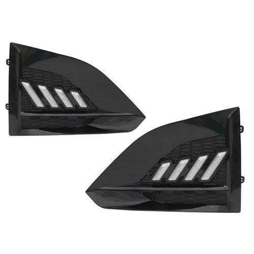 DURAFORCE For Nissan Altima Sedan 2023 2024 DRL Daytime Running Light Fog Lamp Gloss Black
