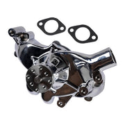 DURAFORCE High Flow Chrome Long Water Pump Silver for Chevy BBC 396 402 427 454 V8 Engines