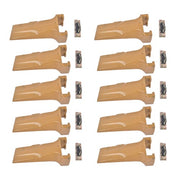 DURAFORCE 10 Pack Bucket Teeth with Flex Pins Yellow V17SYL V17PN Fits for Backhoe Loader