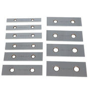 DURAFORCE 0. 001" 1/8 x 4" 10 Pair Precision Parallel Set Hardened Steel In Case