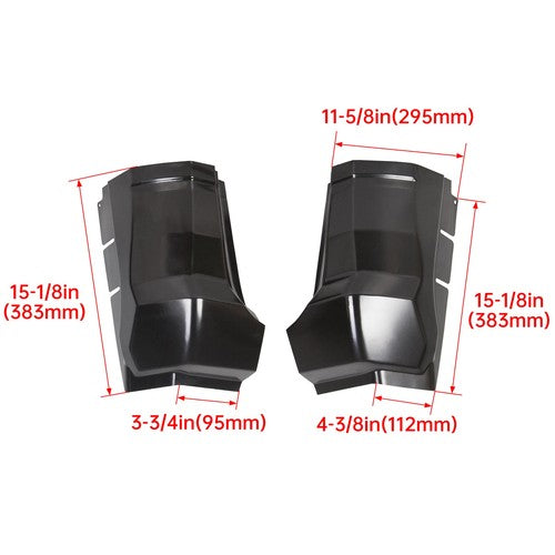 Fits 09-18 Dodge Ram 1500 2500 Quad Club Cab 4DR Extended Cab Corners Pair