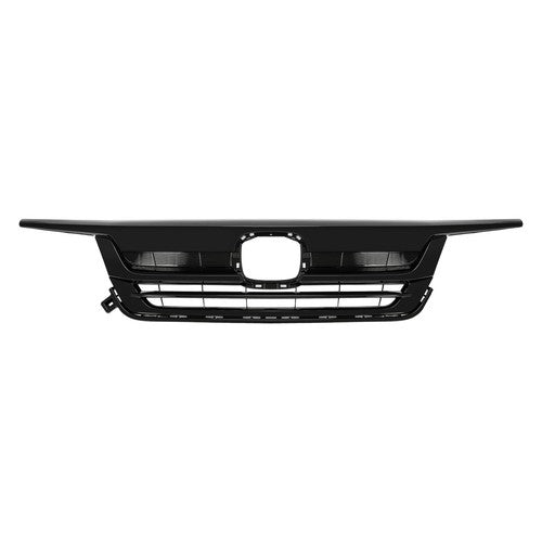 Fit 2019-21 2022 Honda Pilot Front Upper Grille Full Glossy Black Grill Assembly