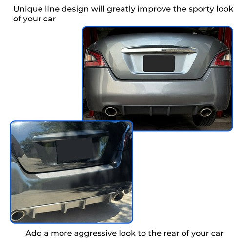 Nissan Maxima 09-2015 7th Gen 4Door Rear Lower Bumper Lip Diffuser Splitter
