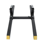 DURAFORCE 43" Pallet Forks Clamp On Tractor Forks w/Adjustable Bucket Forks 2000lbs