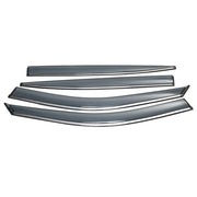DURAFORCE NEW Window Visor Smoke Tinted Acrylic Rain Guard For Infiniti Q50 2014-2020