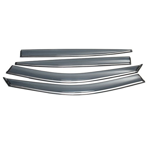 DURAFORCE NEW Window Visor Smoke Tinted Acrylic Rain Guard For Infiniti Q50 2014-2020