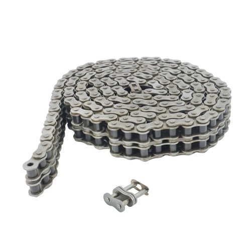 DURAFORCE #60-2 Double Strand Duplex Roller Chain 10 Ft with 2 Connect Links