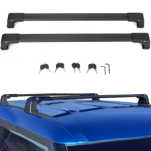 DURAFORCE Aluminum Roof Rack Rail Cross Bars for Kia Soul 2014-2019 Luggage Cargo Carrier