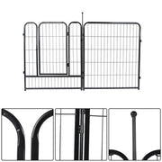 DURAFORCE 24 Panels 32x26 inch Dog Playpen Crate Fence Pet PlayPen Exercise Cage