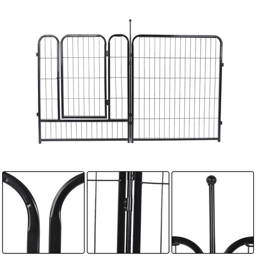 DURAFORCE 24 Panels 32x26 inch Dog Playpen Crate Fence Pet PlayPen Exercise Cage