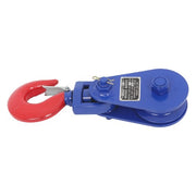 DURAFORCE 8800 Lbs Snatch Block with Swivel Shackle, 4.5" Sheave, 1/2" Wire Rope