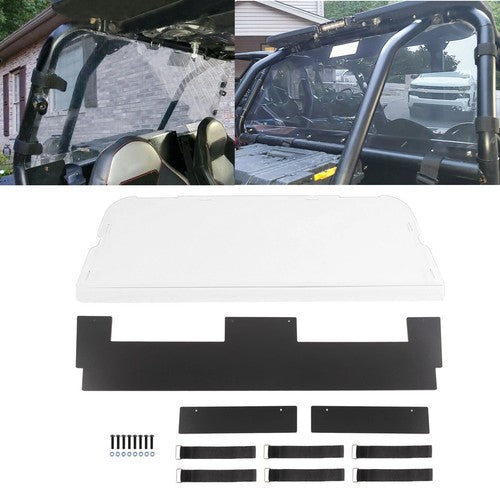 DURAFORCE Rear Windshield Clear Window for Polaris RZR XP 1000 16-22 RZR XP Turbo