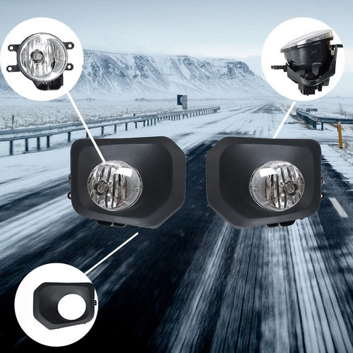 DURAFORCE For 2016-2021 Toyota Tacoma Right+Left Side Fog Light w/Switch+Wiring+Bulbs
