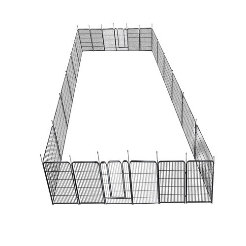 DURAFORCE 24 Panels 32x26 inch Dog Playpen Crate Fence Pet PlayPen Exercise Cage