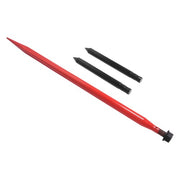 DURAFORCE 49" Hay Bale Spear Attach 4500lbs Quick Attach Fork Spike w/ 2 Stabilizer Spear