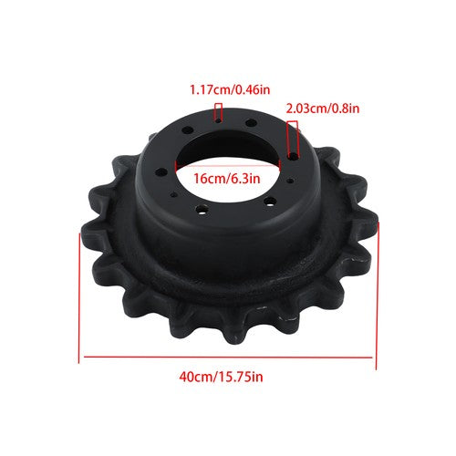 DURAFORCE T630 T870 Drive Sprocket -6 Hole Single Speed 7165109 For Bobcat T200 T300