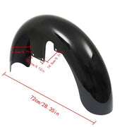DURAFORCE 19" Wheel Wrap Front Fender bright black A For Touring Electra Glide USA