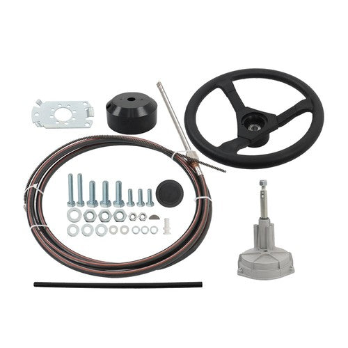 DURAFORCE Fit For Waterborne Vehicles 16FT Boat Rotary Steering System Outboard Kit US